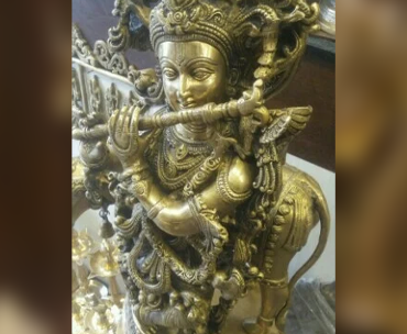 Designed Krishna Statue